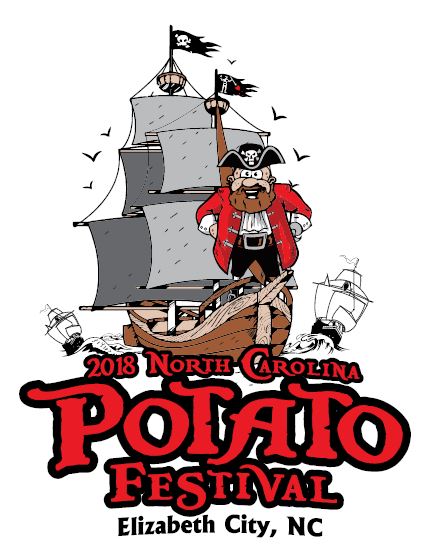 2018 north carolina potato festival pirate logo